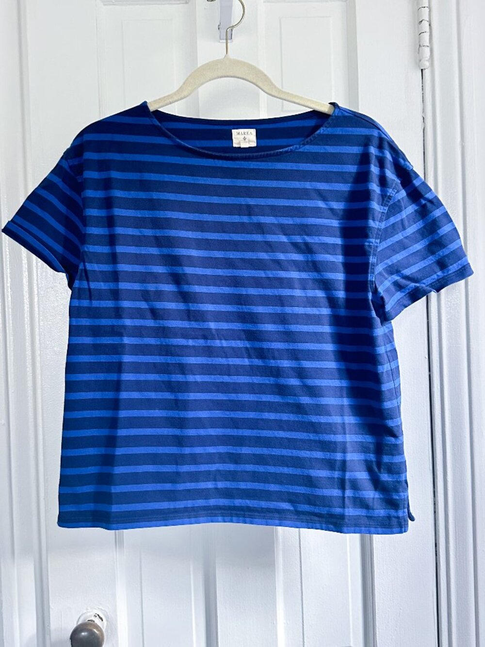 Marea by Liz Joy Short Sleeve Mariner Tidal Blue Navy T-Shirt - M